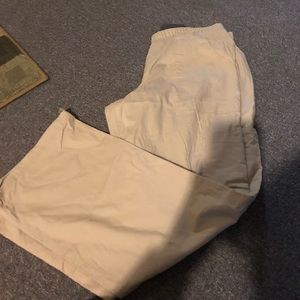 Khaki scrub pants